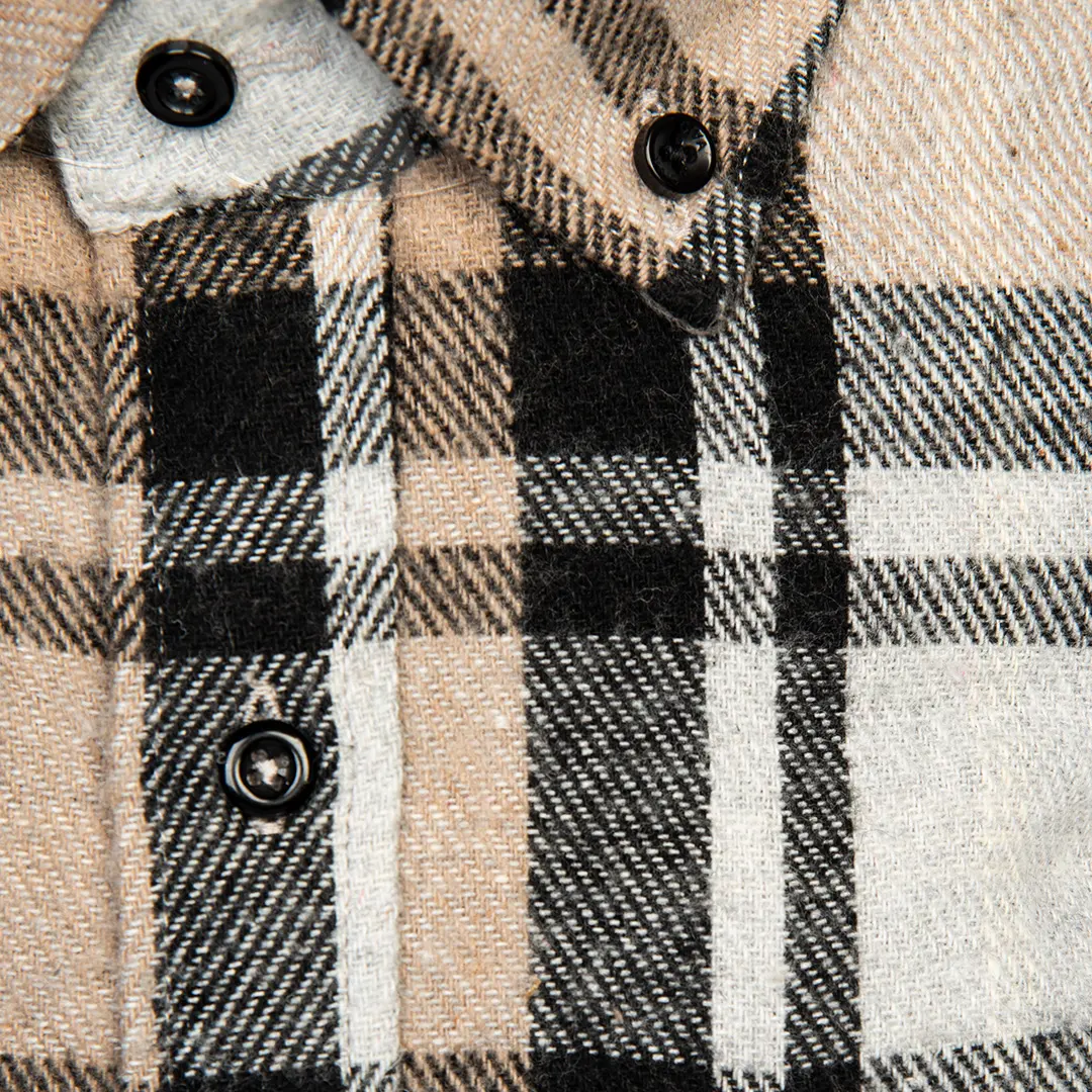 پیراهن پشمی مردانه یقه کراواتی - Thumbnail 3